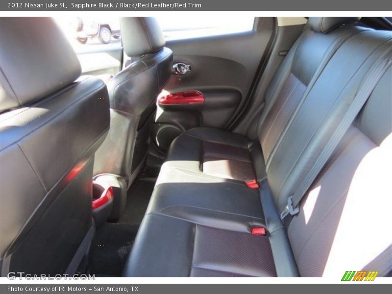 Sapphire Black / Black/Red Leather/Red Trim 2012 Nissan Juke SL