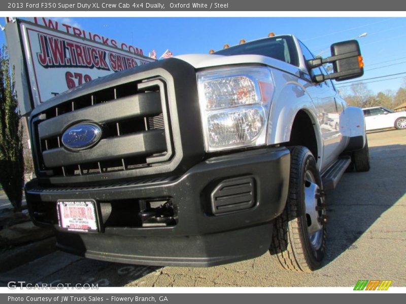 Oxford White / Steel 2013 Ford F350 Super Duty XL Crew Cab 4x4 Dually