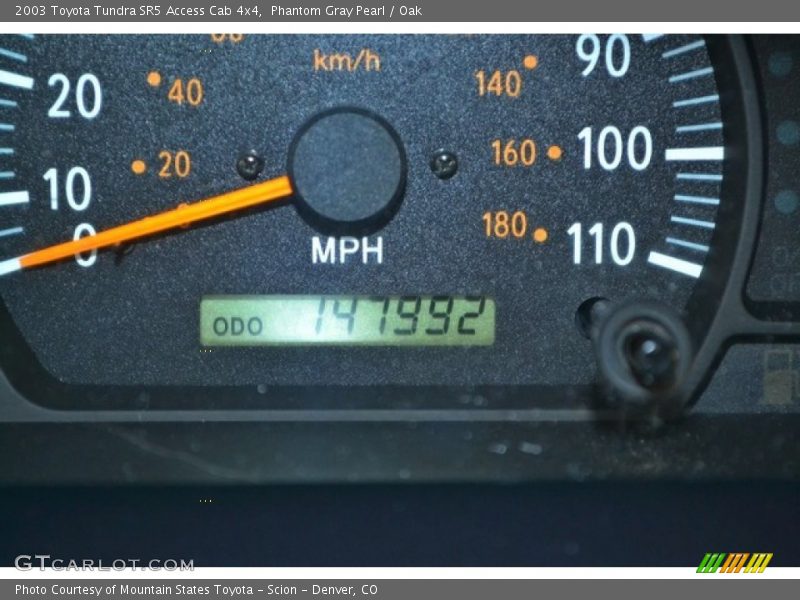 Phantom Gray Pearl / Oak 2003 Toyota Tundra SR5 Access Cab 4x4