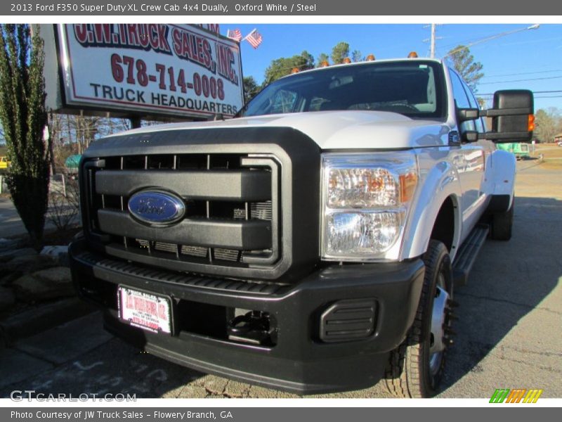 Oxford White / Steel 2013 Ford F350 Super Duty XL Crew Cab 4x4 Dually