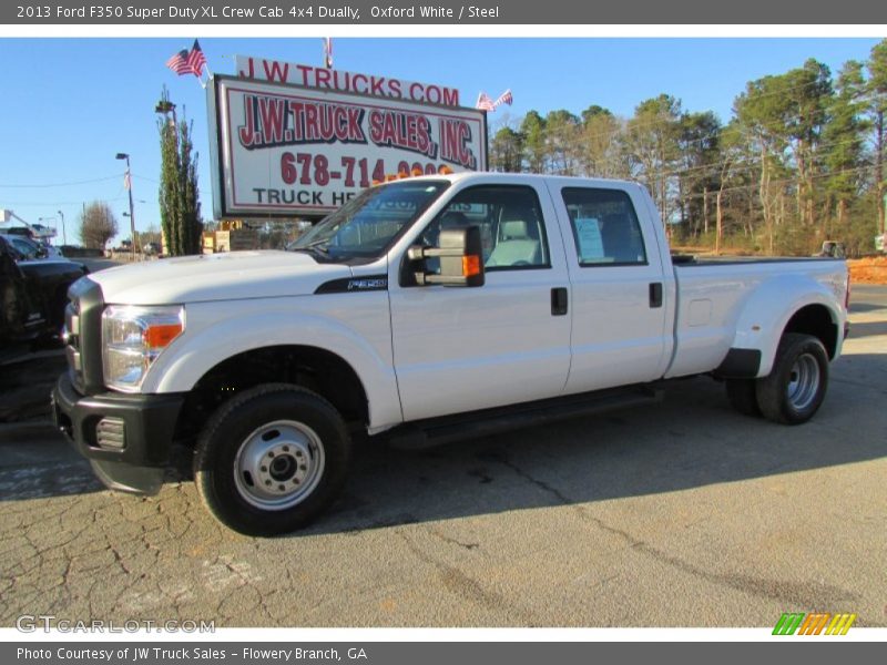 Oxford White / Steel 2013 Ford F350 Super Duty XL Crew Cab 4x4 Dually