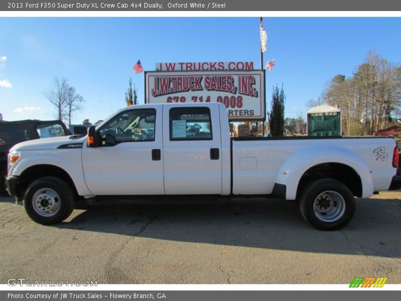 Oxford White / Steel 2013 Ford F350 Super Duty XL Crew Cab 4x4 Dually