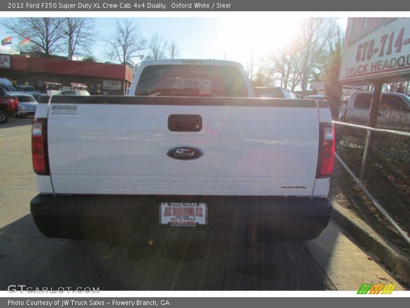 Oxford White / Steel 2013 Ford F350 Super Duty XL Crew Cab 4x4 Dually