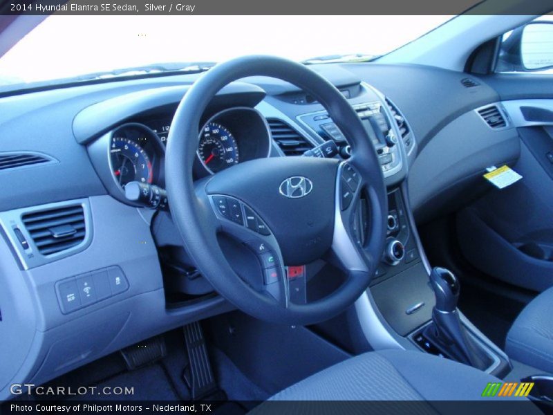Gray Interior - 2014 Elantra SE Sedan 