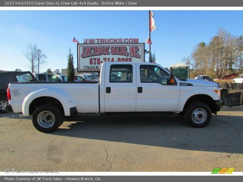 Oxford White / Steel 2013 Ford F350 Super Duty XL Crew Cab 4x4 Dually