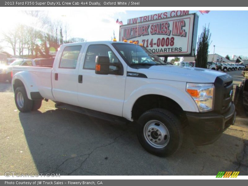 Oxford White / Steel 2013 Ford F350 Super Duty XL Crew Cab 4x4 Dually