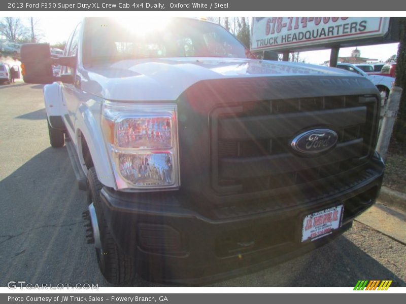Oxford White / Steel 2013 Ford F350 Super Duty XL Crew Cab 4x4 Dually