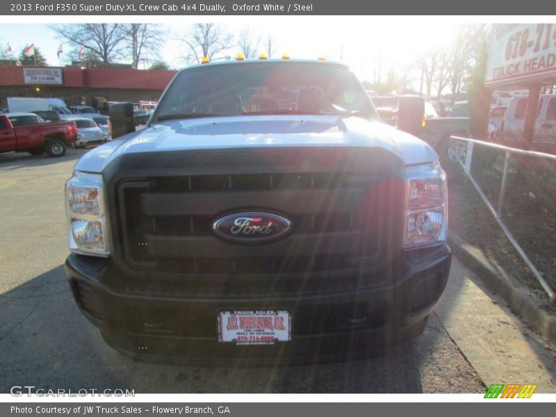 Oxford White / Steel 2013 Ford F350 Super Duty XL Crew Cab 4x4 Dually