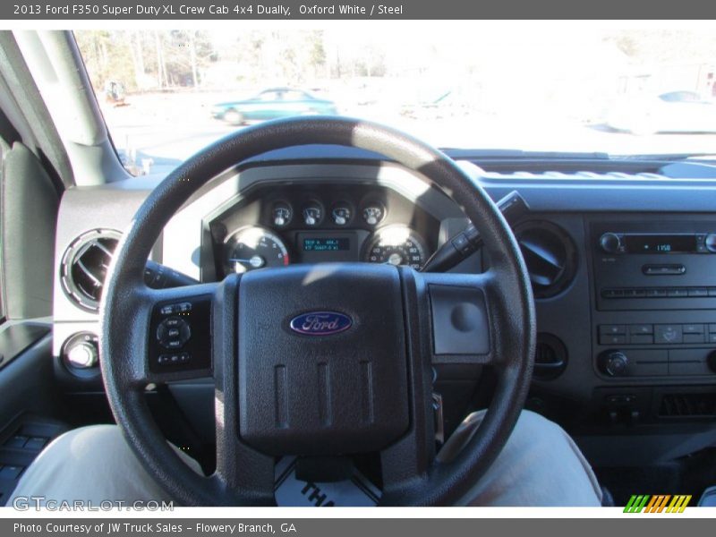 Oxford White / Steel 2013 Ford F350 Super Duty XL Crew Cab 4x4 Dually