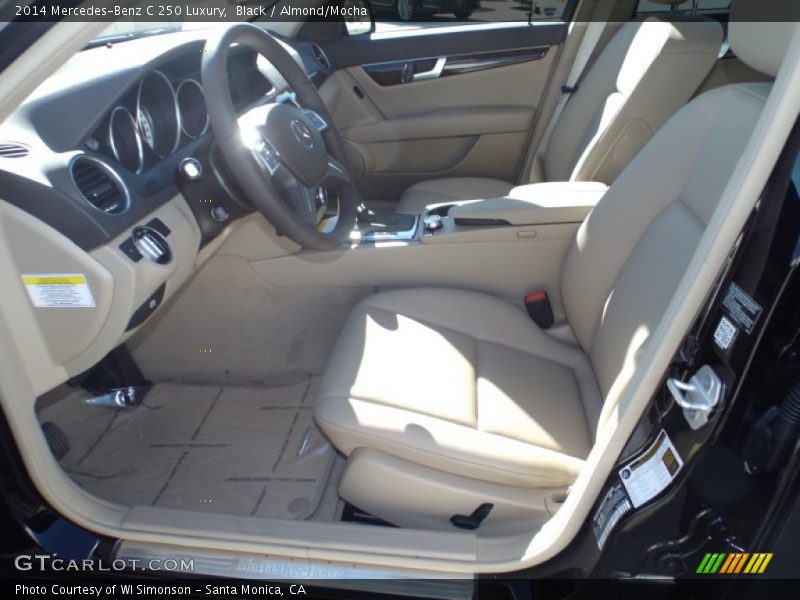 Black / Almond/Mocha 2014 Mercedes-Benz C 250 Luxury