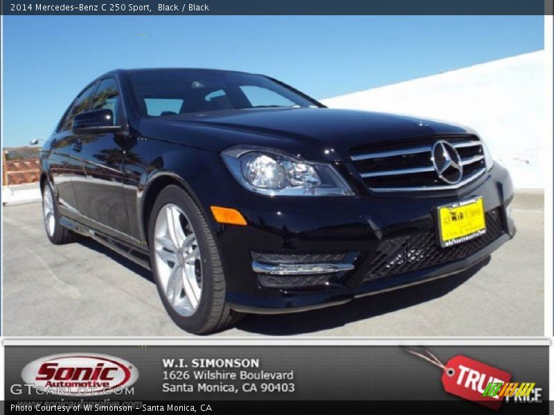 Black / Black 2014 Mercedes-Benz C 250 Sport