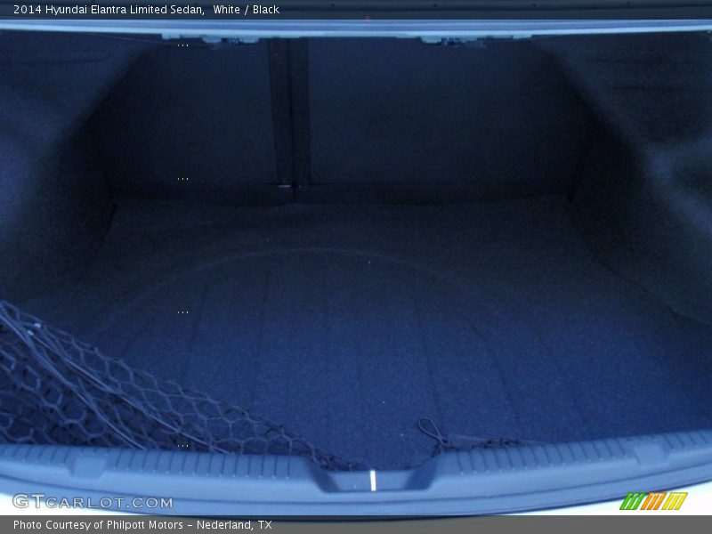 White / Black 2014 Hyundai Elantra Limited Sedan