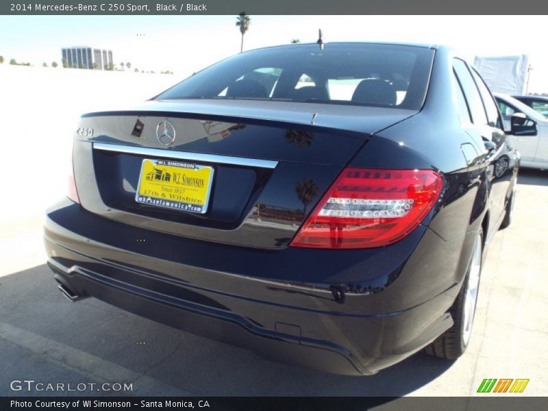 Black / Black 2014 Mercedes-Benz C 250 Sport