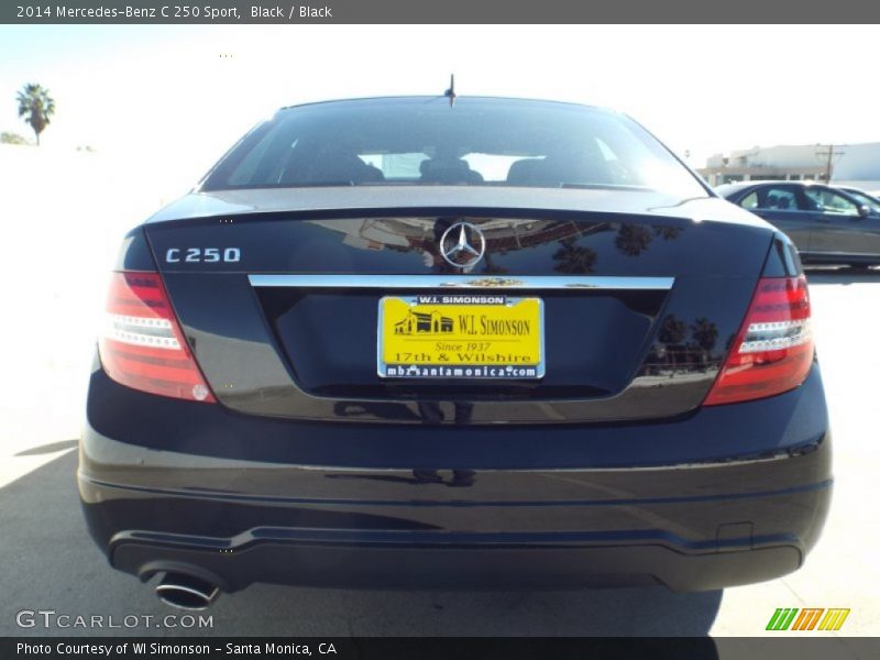 Black / Black 2014 Mercedes-Benz C 250 Sport