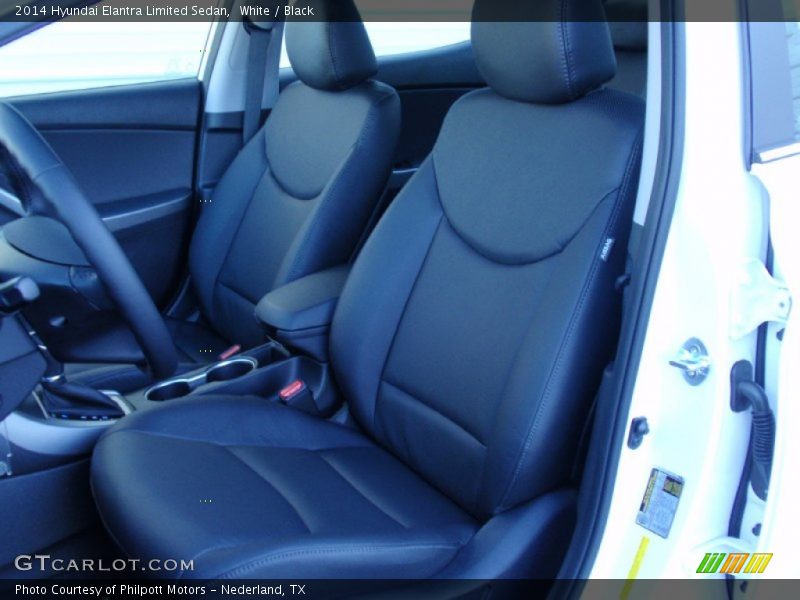 Front Seat of 2014 Elantra Limited Sedan