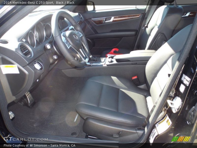 Black / Black 2014 Mercedes-Benz C 250 Sport