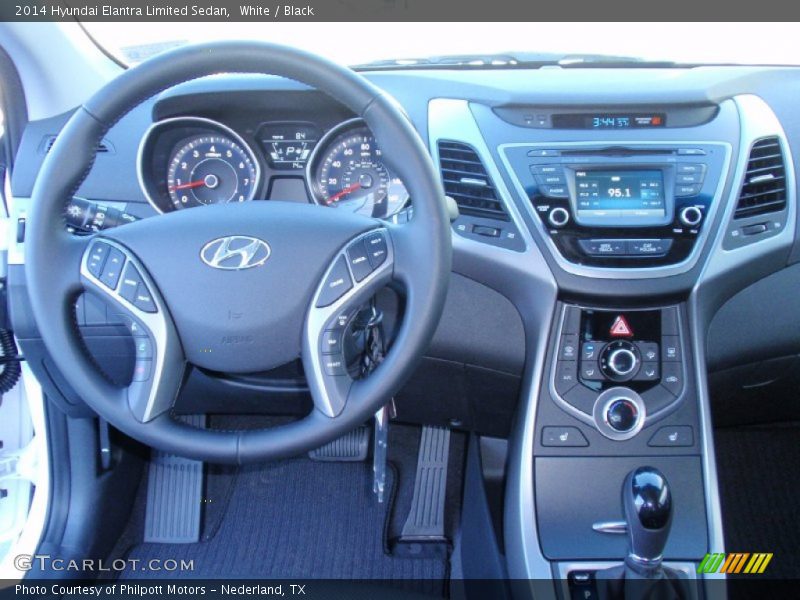 Dashboard of 2014 Elantra Limited Sedan