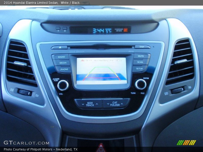 Controls of 2014 Elantra Limited Sedan