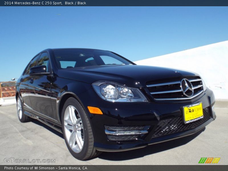 Black / Black 2014 Mercedes-Benz C 250 Sport