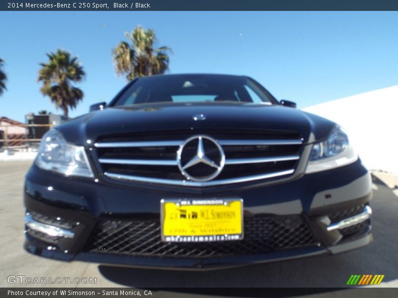 Black / Black 2014 Mercedes-Benz C 250 Sport