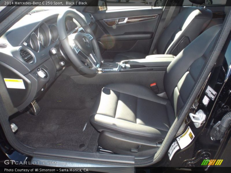 Black / Black 2014 Mercedes-Benz C 250 Sport