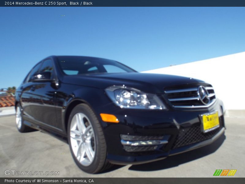 Black / Black 2014 Mercedes-Benz C 250 Sport