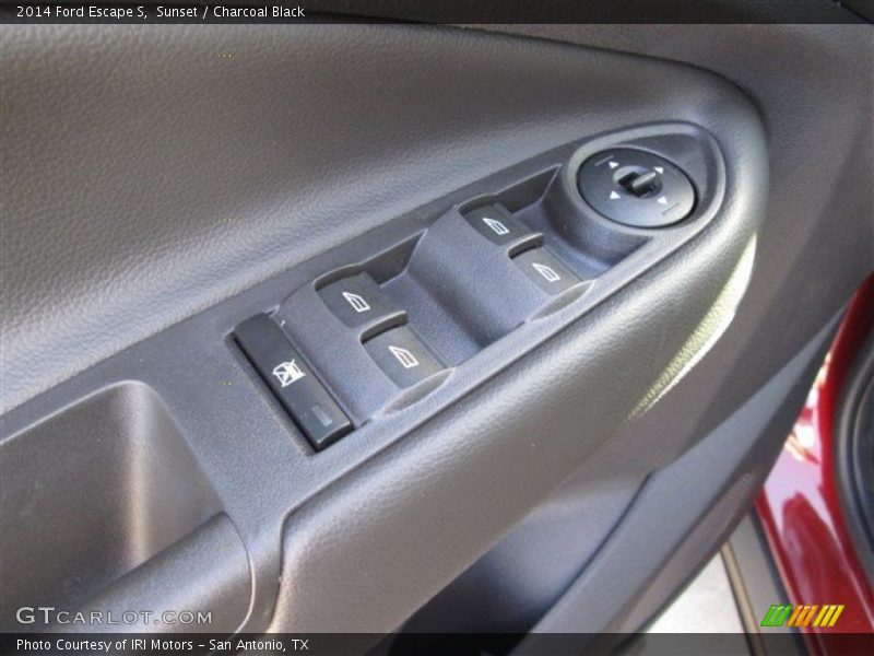 Sunset / Charcoal Black 2014 Ford Escape S