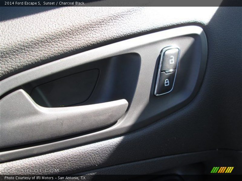 Sunset / Charcoal Black 2014 Ford Escape S