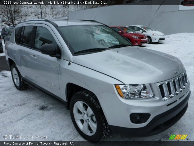 Bright Silver Metallic / Dark Slate Gray 2013 Jeep Compass Latitude 4x4