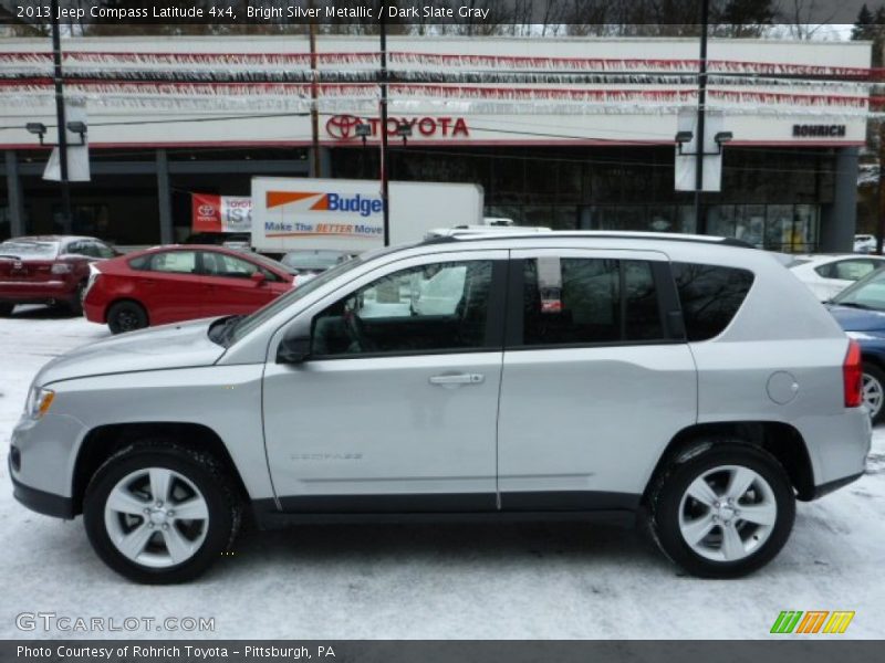 Bright Silver Metallic / Dark Slate Gray 2013 Jeep Compass Latitude 4x4