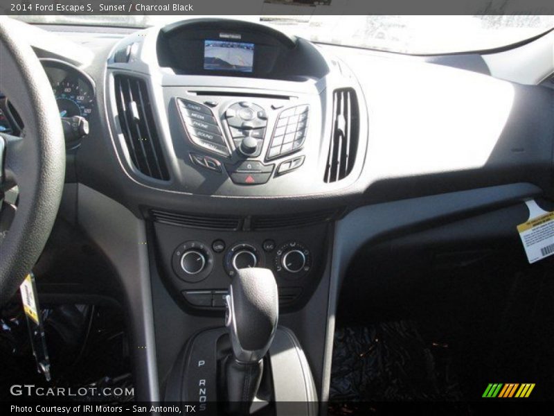 Sunset / Charcoal Black 2014 Ford Escape S
