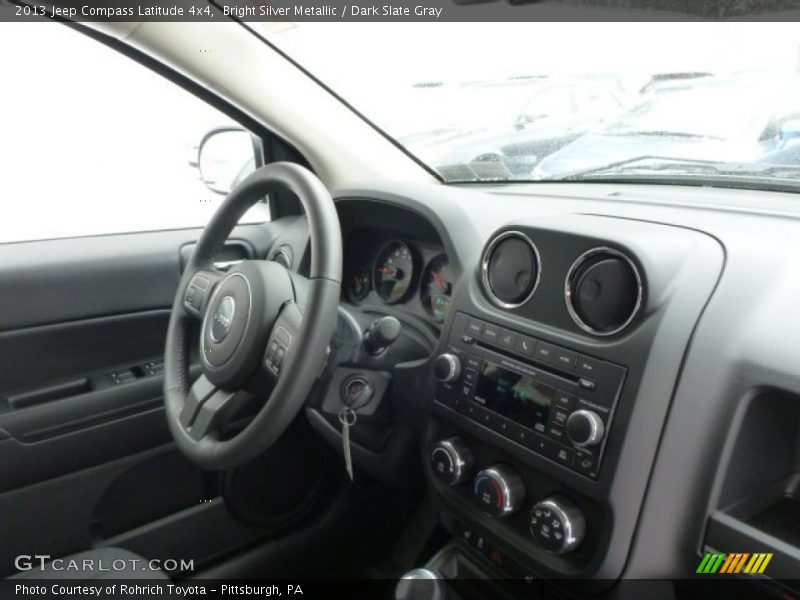 Bright Silver Metallic / Dark Slate Gray 2013 Jeep Compass Latitude 4x4