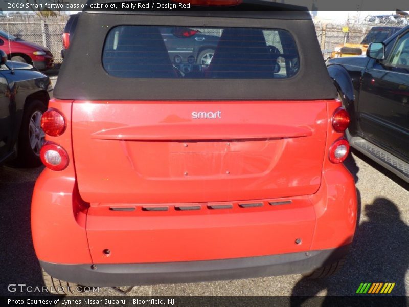 Rally Red / Design Red 2009 Smart fortwo passion cabriolet