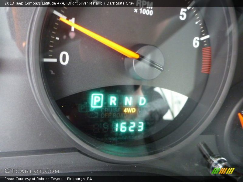 Bright Silver Metallic / Dark Slate Gray 2013 Jeep Compass Latitude 4x4