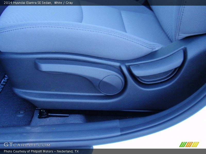 White / Gray 2014 Hyundai Elantra SE Sedan