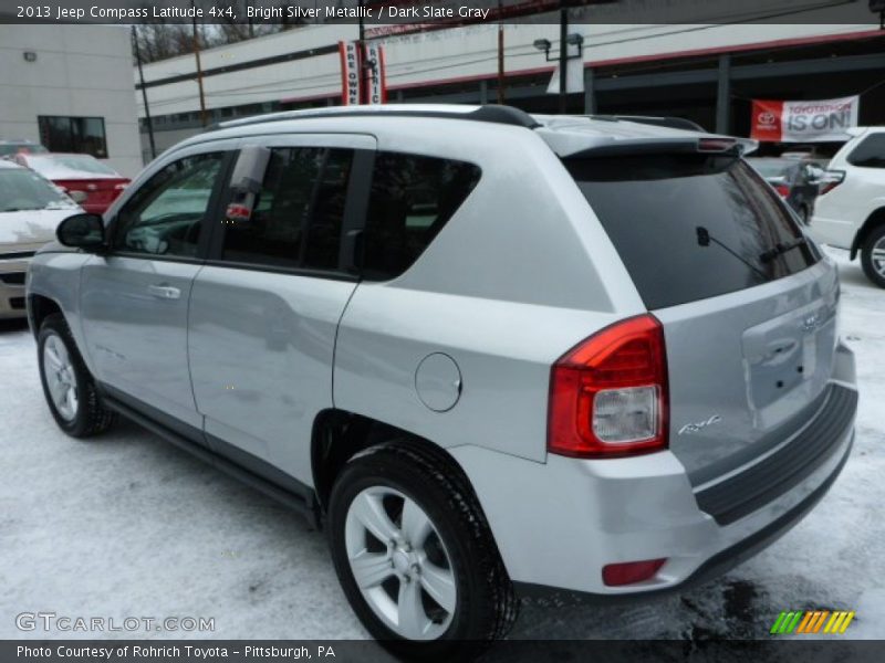 Bright Silver Metallic / Dark Slate Gray 2013 Jeep Compass Latitude 4x4