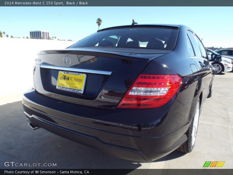 Black / Black 2014 Mercedes-Benz C 250 Sport