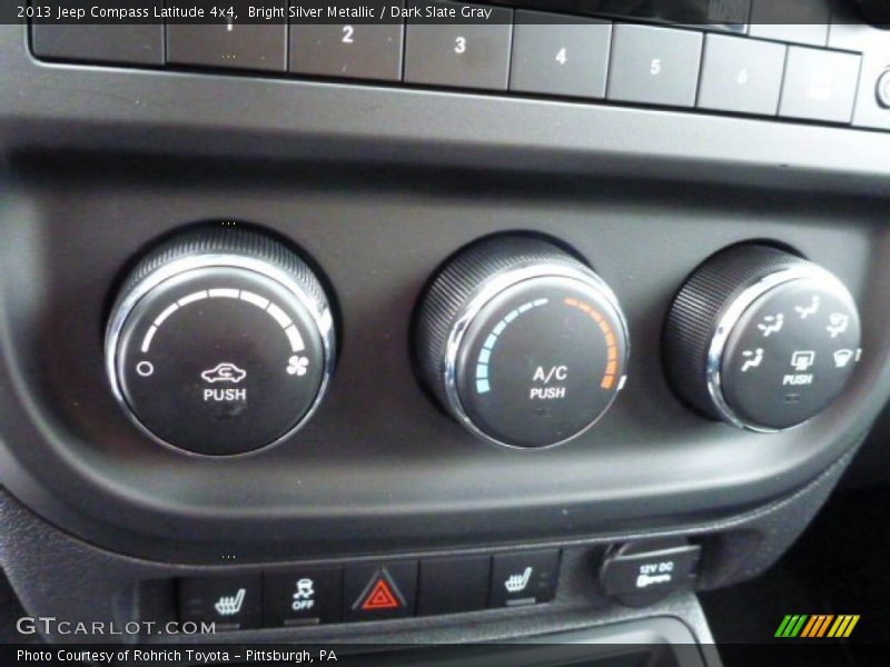 Bright Silver Metallic / Dark Slate Gray 2013 Jeep Compass Latitude 4x4