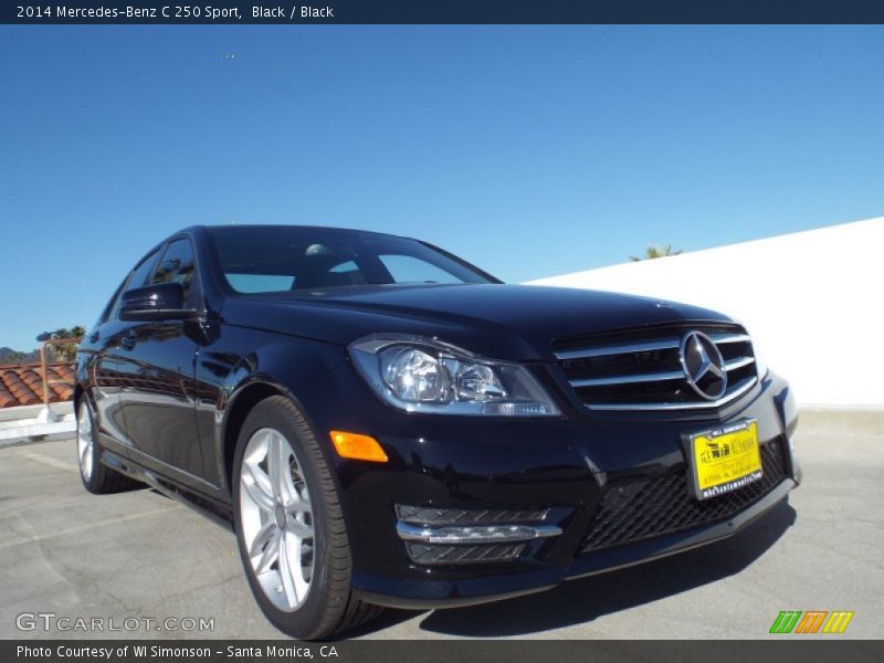 Black / Black 2014 Mercedes-Benz C 250 Sport