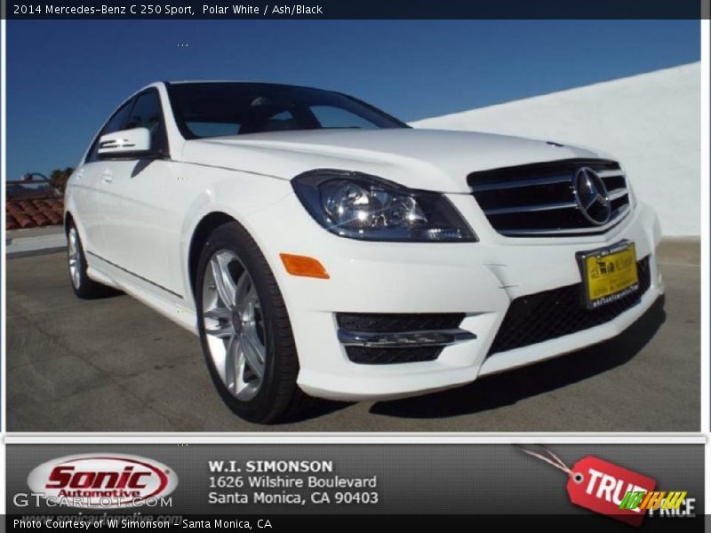 Polar White / Ash/Black 2014 Mercedes-Benz C 250 Sport