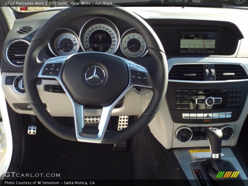 Polar White / Ash/Black 2014 Mercedes-Benz C 250 Sport