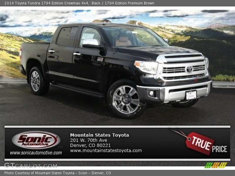 Black / 1794 Edition Premium Brown 2014 Toyota Tundra 1794 Edition Crewmax 4x4