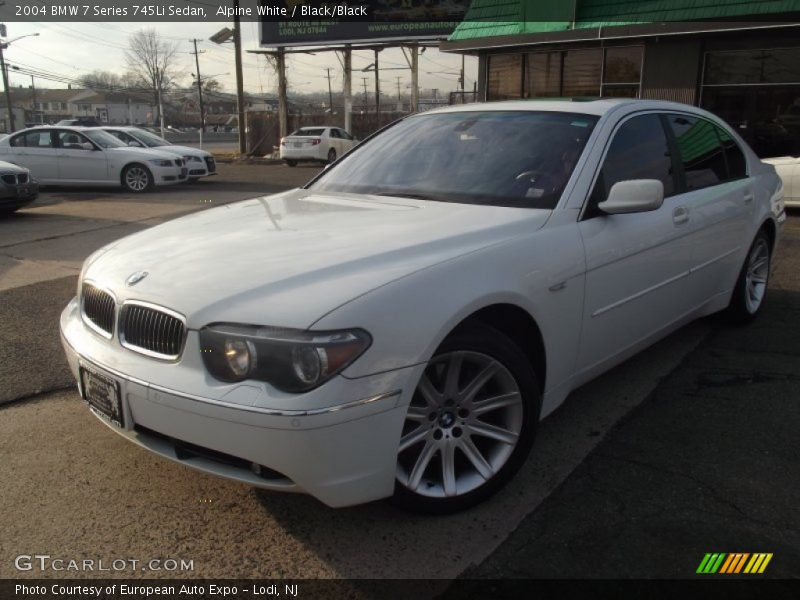 Alpine White / Black/Black 2004 BMW 7 Series 745Li Sedan