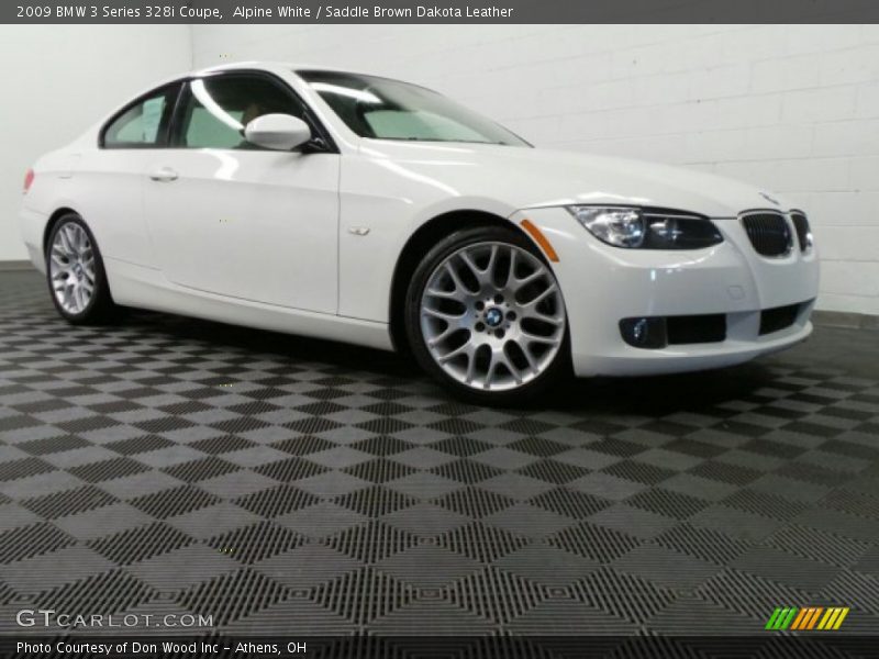 Alpine White / Saddle Brown Dakota Leather 2009 BMW 3 Series 328i Coupe