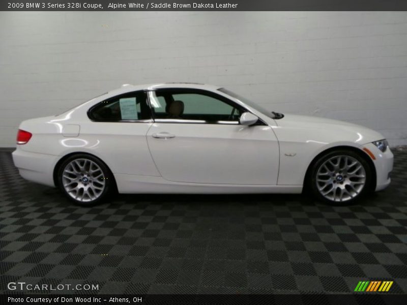 Alpine White / Saddle Brown Dakota Leather 2009 BMW 3 Series 328i Coupe