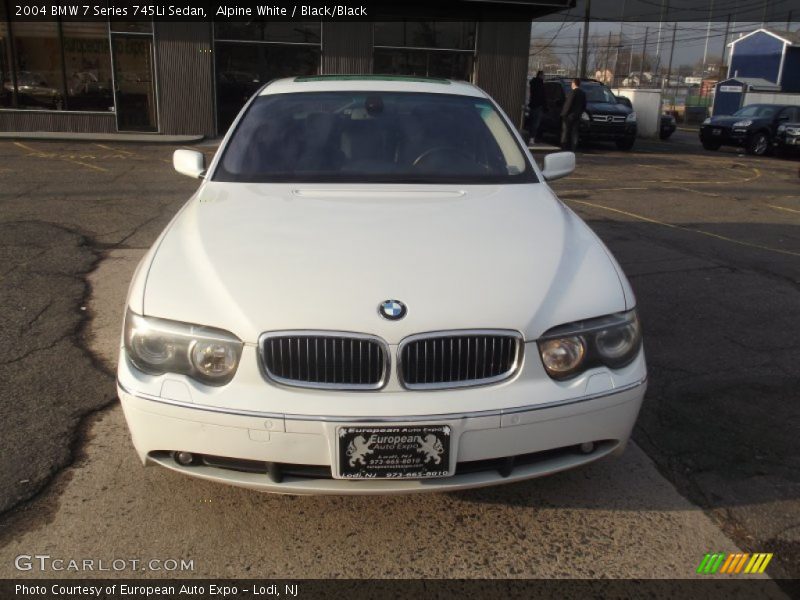 Alpine White / Black/Black 2004 BMW 7 Series 745Li Sedan
