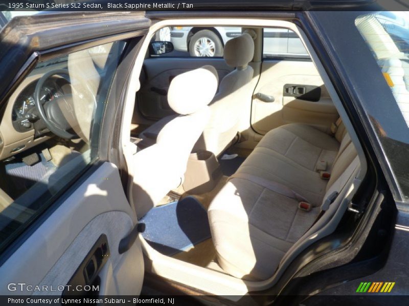 Black Sapphire Metallic / Tan 1995 Saturn S Series SL2 Sedan