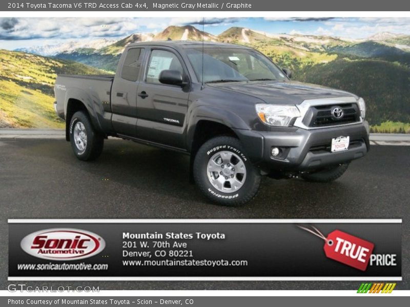 Magnetic Gray Metallic / Graphite 2014 Toyota Tacoma V6 TRD Access Cab 4x4