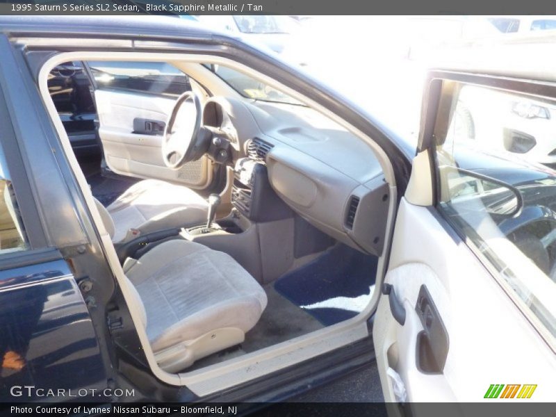 Black Sapphire Metallic / Tan 1995 Saturn S Series SL2 Sedan