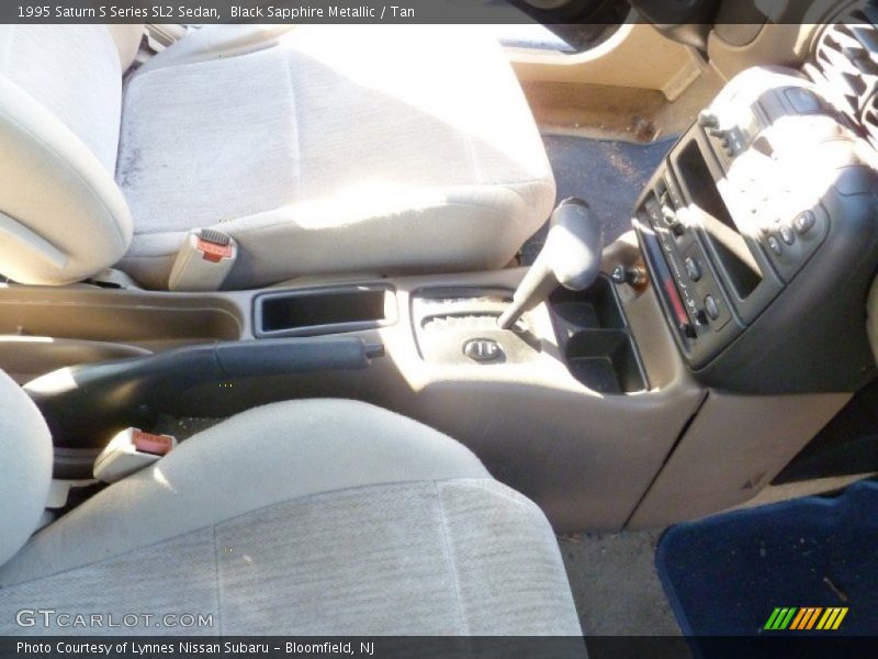 Black Sapphire Metallic / Tan 1995 Saturn S Series SL2 Sedan